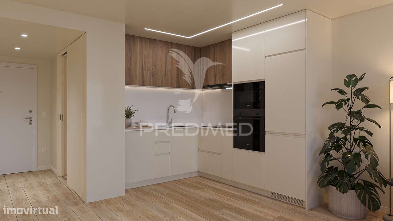 T2 Novo com Varanda e lugar de garagem - Grande imagem: 2/11