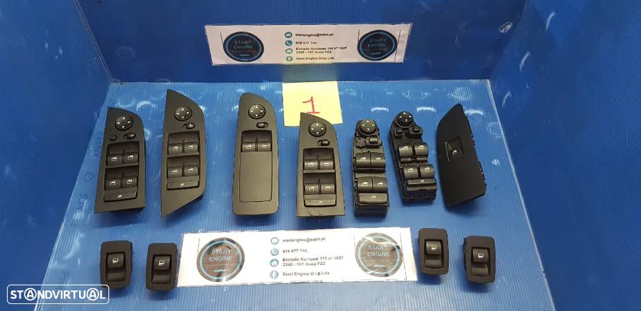 Botoes interruptor vidros Bmw Serie 1 serie 3 E9x E8x 2005-2011 - 1