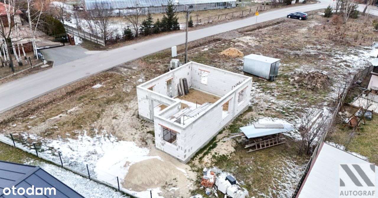 Dom 54 m² stan surowy otwarty 500 m2 działka Niwy - Pełny obrazek: 4/13