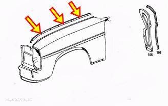 NOWA USZCZELKA BLOTNIKA MERCEDES W110 W111 W113 - 2