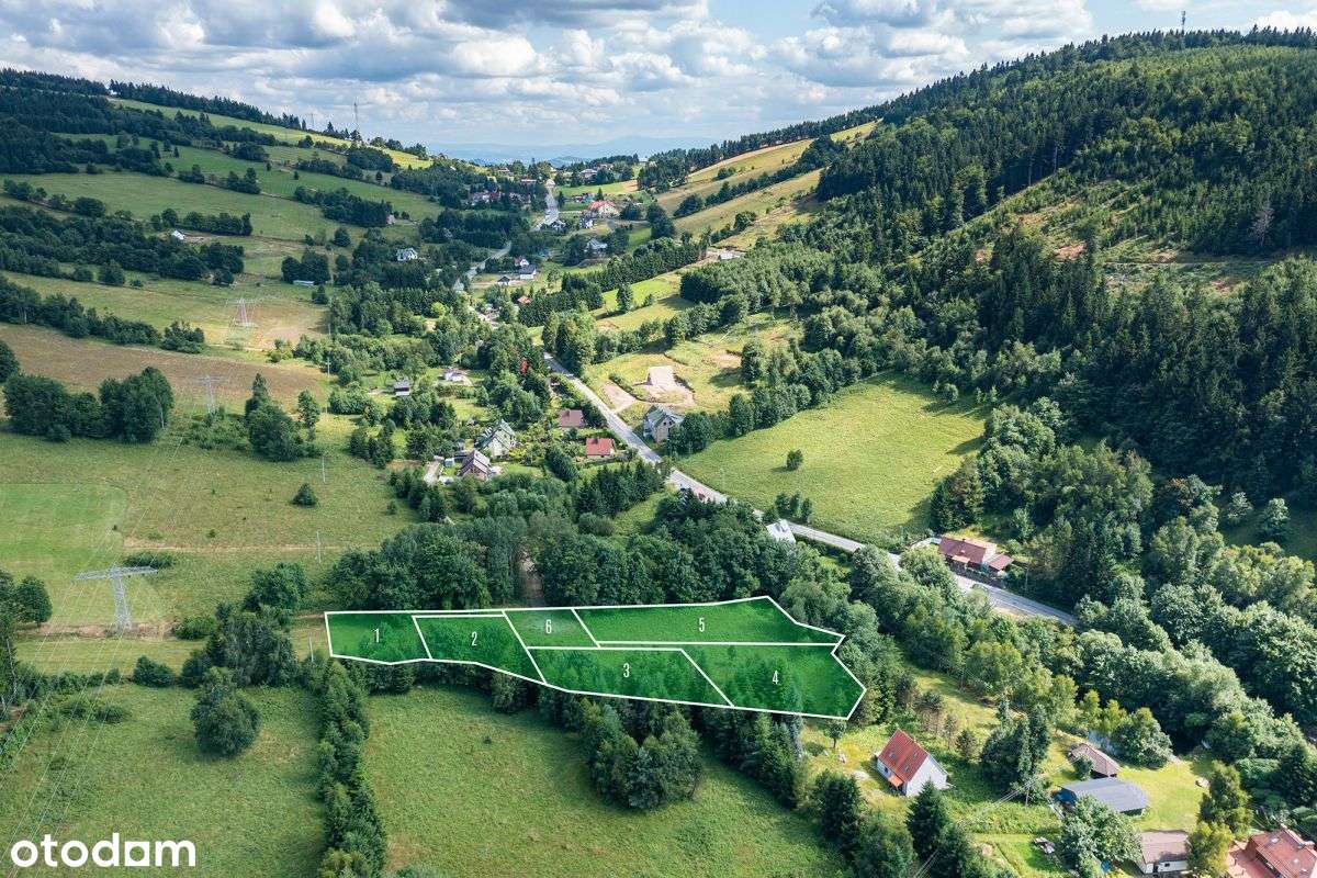 Działki budowlane, góry, otulina leśna, strumyk-4