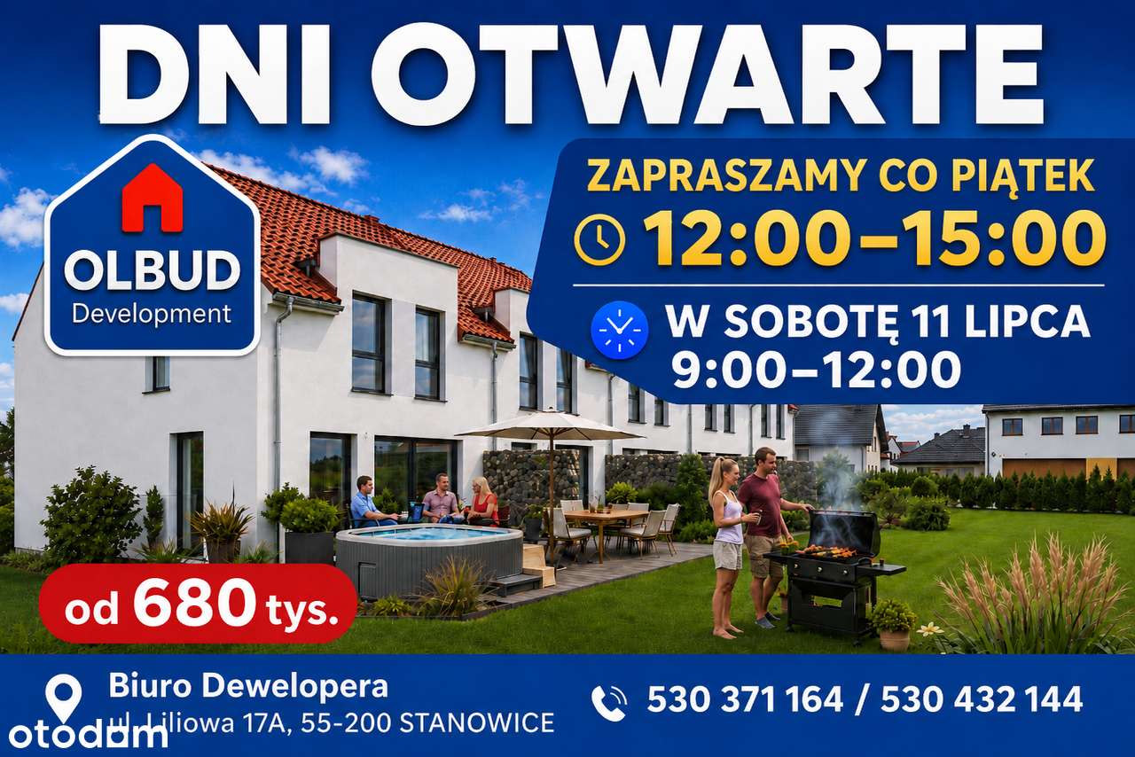 DOM 4 POKOJE + GARAŻ W CENIE / OGRÓD / 2 ŁAZIENKI
