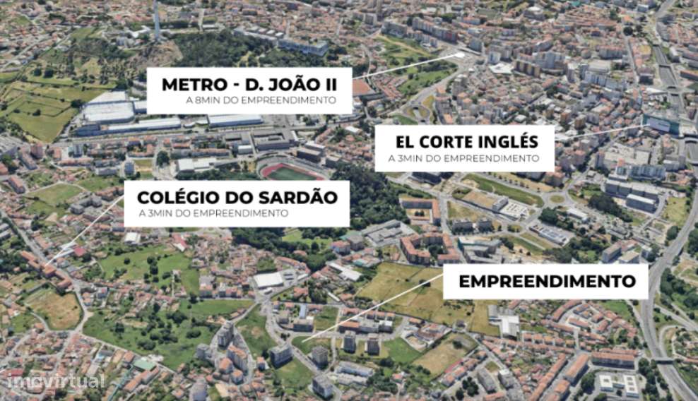 Apartamento T2 com varanda, garagem, Gaia-16