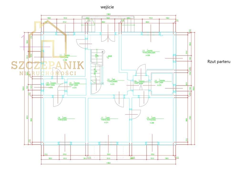 Dom z działką podzielony na 3 odrębne mieszkania !-18