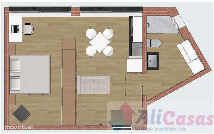 Excelente T0 completamente renovado!-15