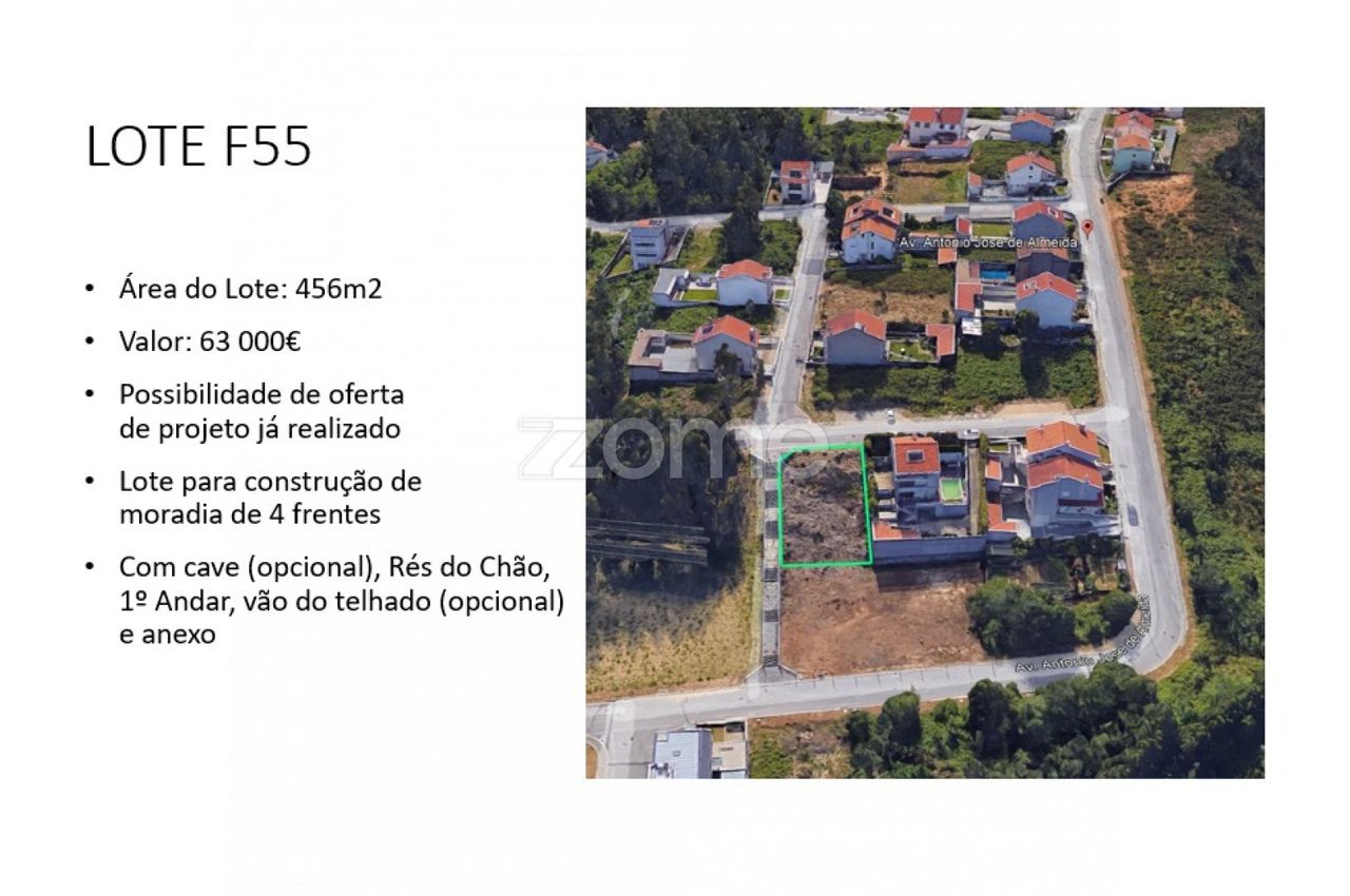 Lote de terreno para construção em Pedroso