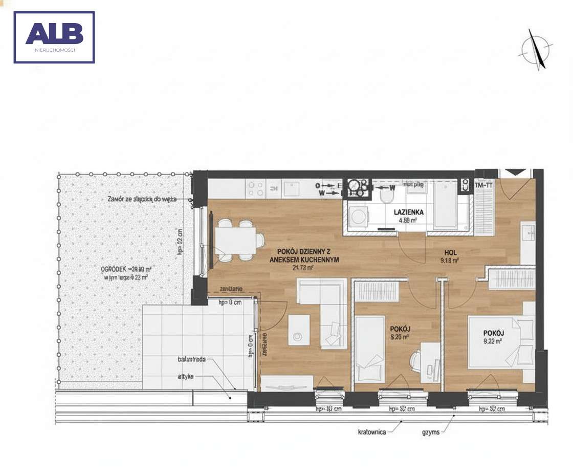 Słoneczne mieszkanie 3-pokojowe w Centrum Gdańska-1
