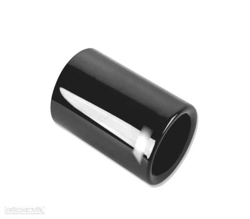 PONTEIRA DE ESCAPE PARA BMW LOOK M POWER PERFORMANCE INOX PRETO - 2