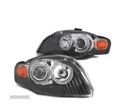 FARÓIS FRONTAIS ANGEL EYES PARA AUDI A4 B7 04-08 PRETO - 1