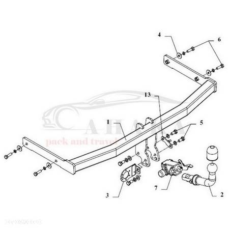 Hak Holowniczy Automat Do Seat Toledo Sedan 1999-2004 - 3