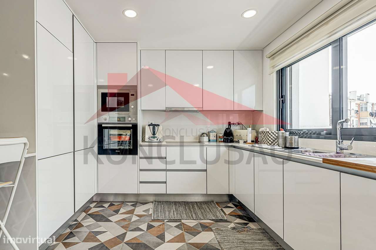 Moradia T3, como novo, com garantia, terraço 28 m² - Grande imagem: 3/32