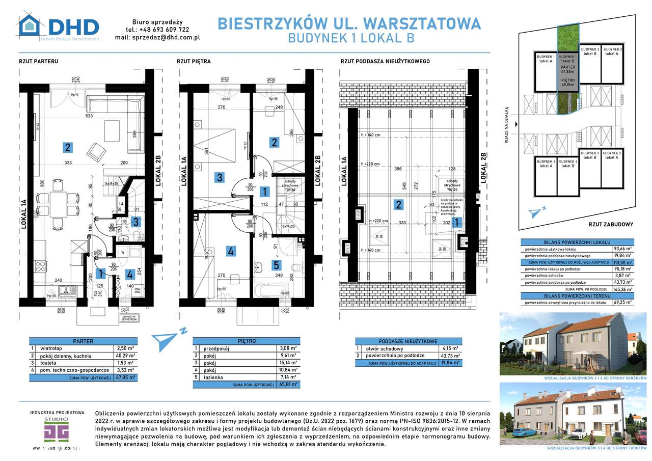 Domy w Biestrzykowie k./Wrocławia - segment 1B (środkowy) - Pełny obrazek: 1/6