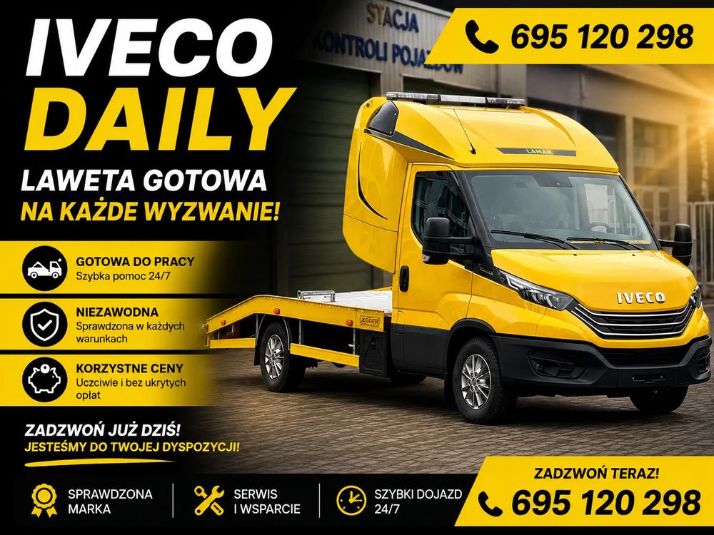 Iveco Daily Autolaweta z sypialnią od ręki 3 litry automat Air Pro