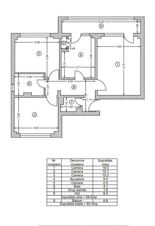 Apartament 3 camere, confort 1 decomandat, zona Obor. - Imagine principală: 2/6