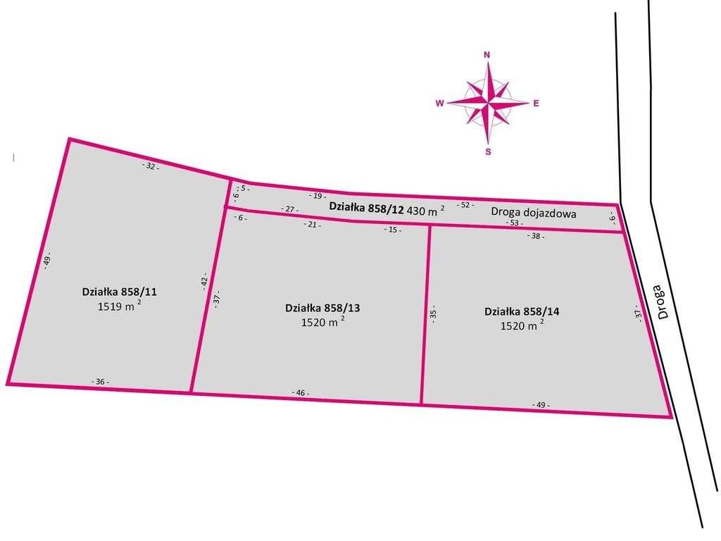 3 działki budowlane po 15,2 ar w Brzeźnicy - Pełny obrazek: 5/11