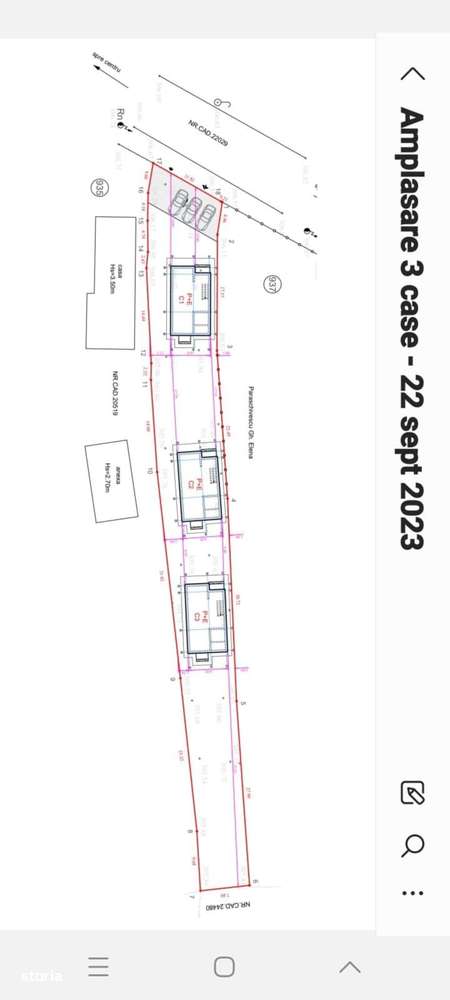 Teren 1000 mp cu Autorizatie valabila de Construire pentru 3 Case P+1 - Imagine principală: 4/20