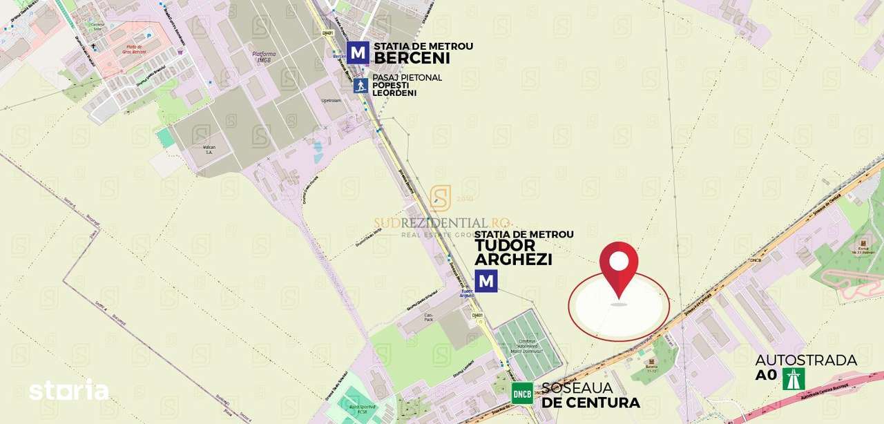 Teren Popesti-Leordeni  - Soseaua de centura  5212 mp cu deschidere 55 - Imagine principală: 2/9