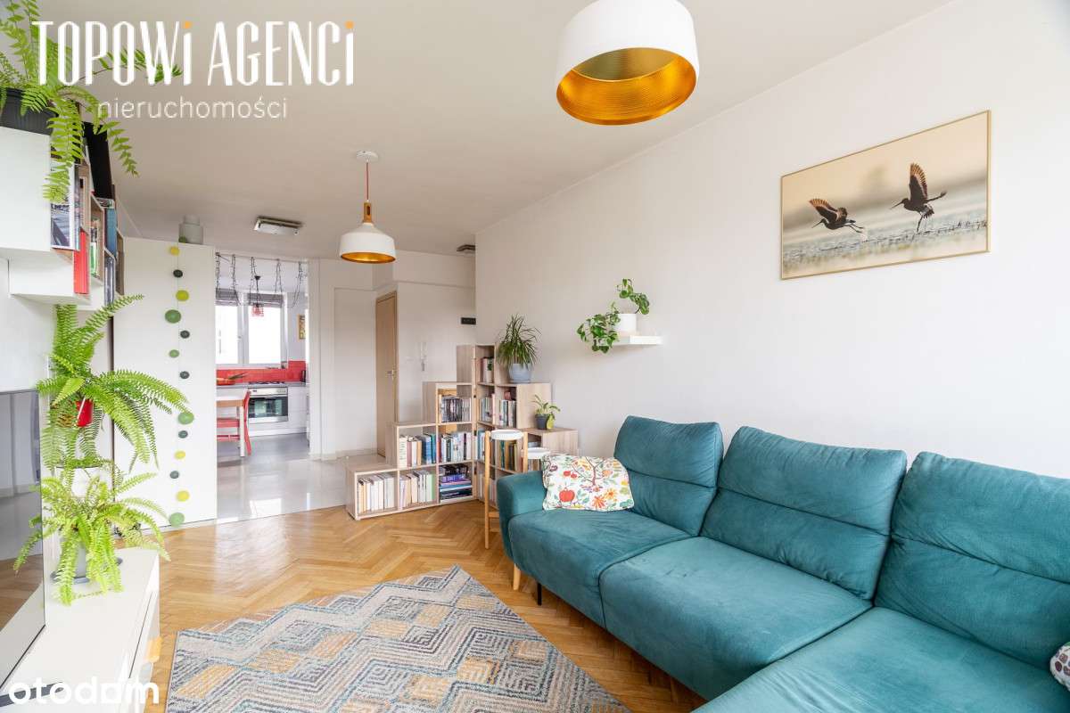 2 pokoje 49,5 m2, Solec 54, winda balkon Metro Cnk-3