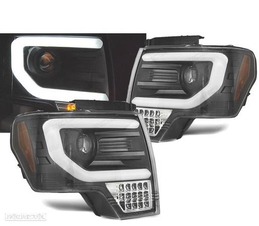 CONJUNTO DE FARÓIS DINÂMICOS PARA FORD F150 MK12 08-14 TUBE LIGHT - 1