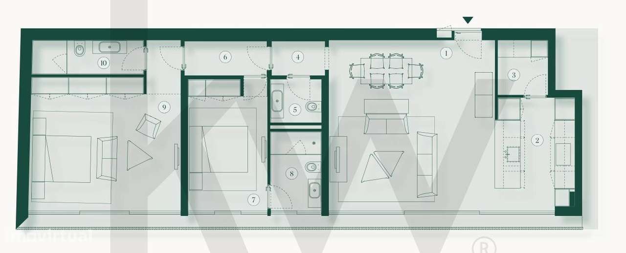 Apartamento T2 Villa dos Coches em Belém - Grande imagem: 5/48