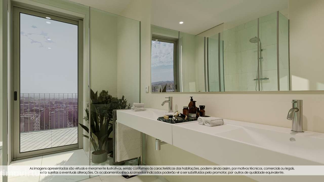 T2 Novo com Terraço (13,87m2) com vistas para o Parque em Canidelo.-23