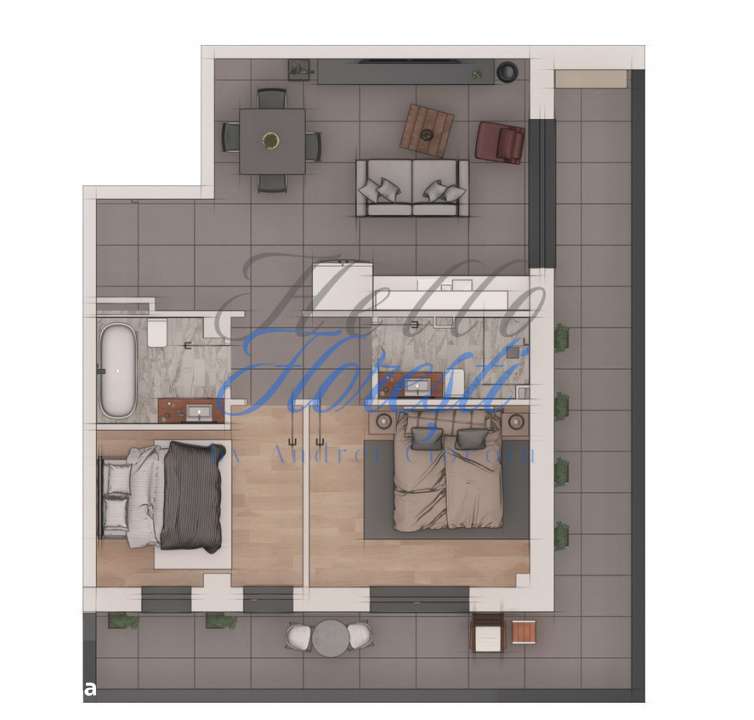Apartament 3 camere, 66,88mp, 22mp terasa, ansamblu NZEB, zona Terra - Imagine principală: 2/3