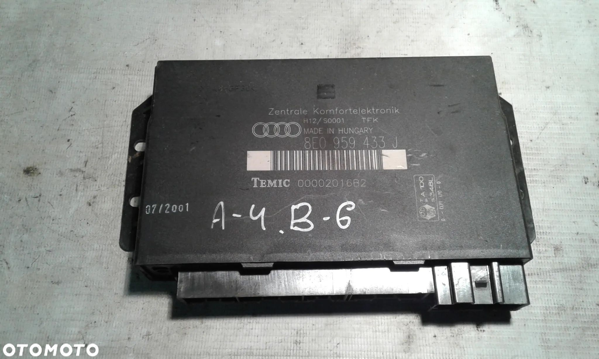 Moduł sterownik komfortu Audi a4 b6 8E0959433J - 1