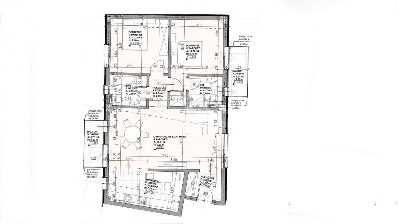 Bloc Nou ! Apartament 3 camere | Parcare subterana | Marasti! - Imagine principală: 3/4