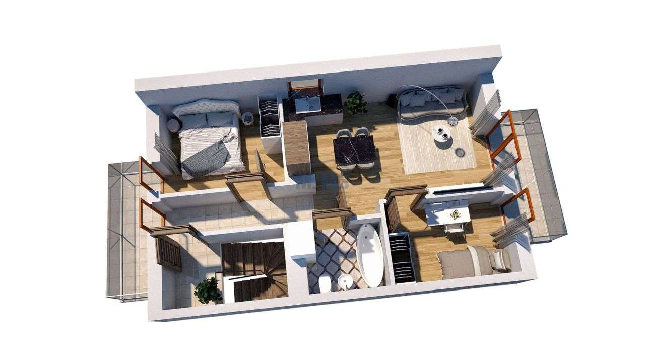 3 pok. mieszkanie 52,5m2, 2 balkony - Wejherowo! - Pełny obrazek: 3/4