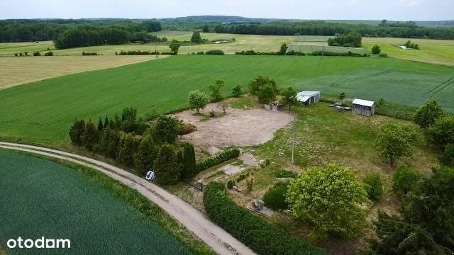 Działka 3741 m² z mediami – Wysoka Krajeńska-0
