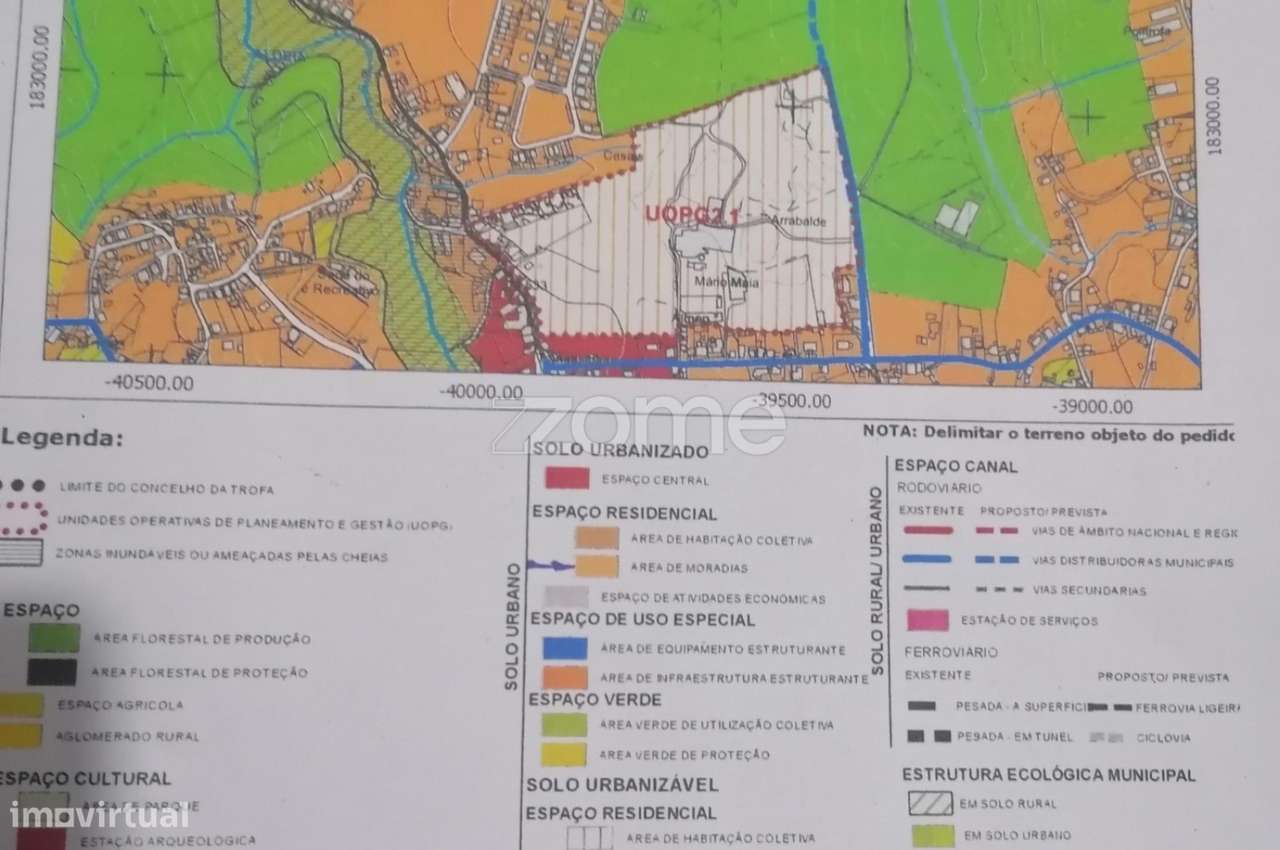 Terreno misto com 30.500 M2 em Alvarelhos Trofa-Porto - Grande imagem: 3/15