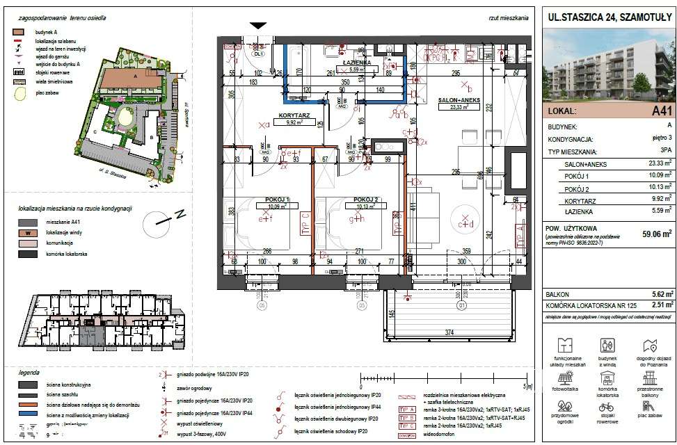 3 pokoje | Stan deweloperski | Bez PCC (2%) | Bez prowizji | Rabat-5