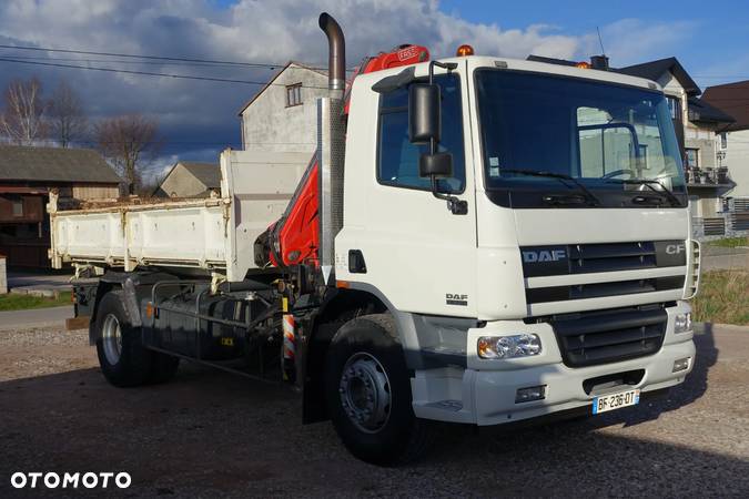 DAF CF 75.310 WYWROTKA 3-STR+HDS FASSI F110/HYDROBURTA/ROTATOR/NISKI PRZEBIEG/DMC19T/4x2/SPROWADZONY - 9