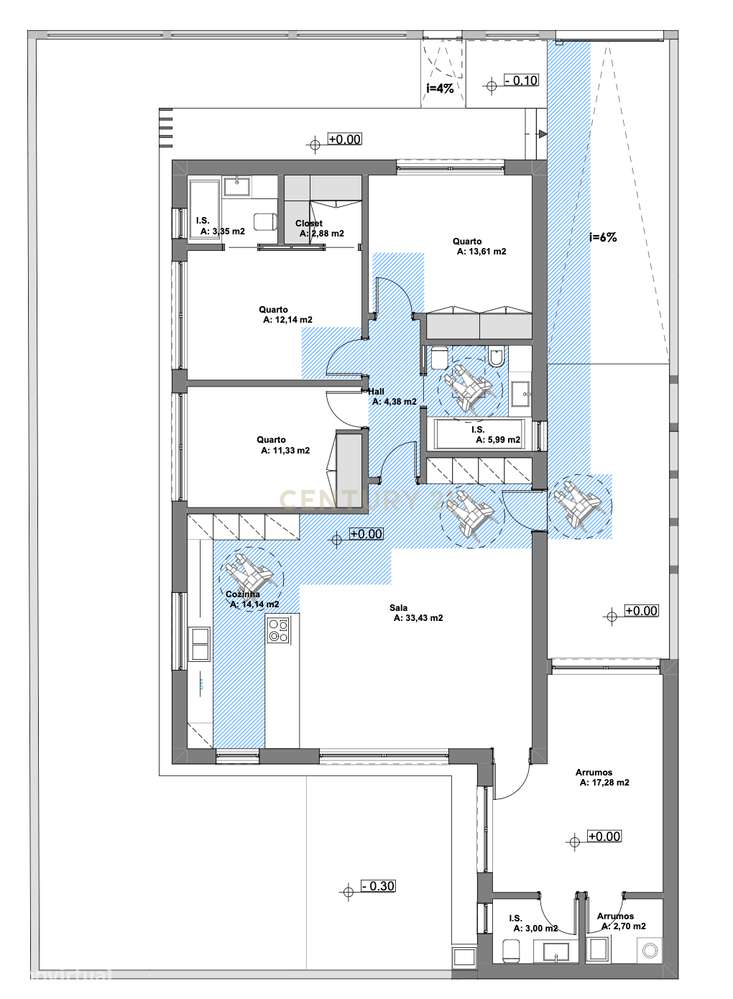 Moradia T4 Isolada de Gaveto em Pinhal do General, Fernão Ferro. - Grande imagem: 4/7