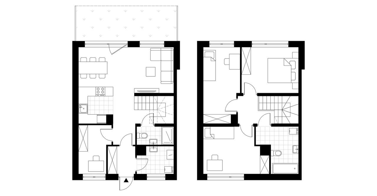 5-pokojowy dom 92m2 + ogródek Bezpośrednio - Pełny obrazek: 3/8