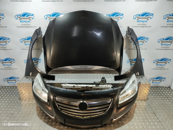 FRENTE COMPLETA OPEL INSIGNIA A COUNTRY TOURER G09 CAPOT PARACHOQUES GUARDA-LAMAS OTICAS FRENTE FIBRA/CHAPA RADIADOR VENTILADOR REFORÇO - 11