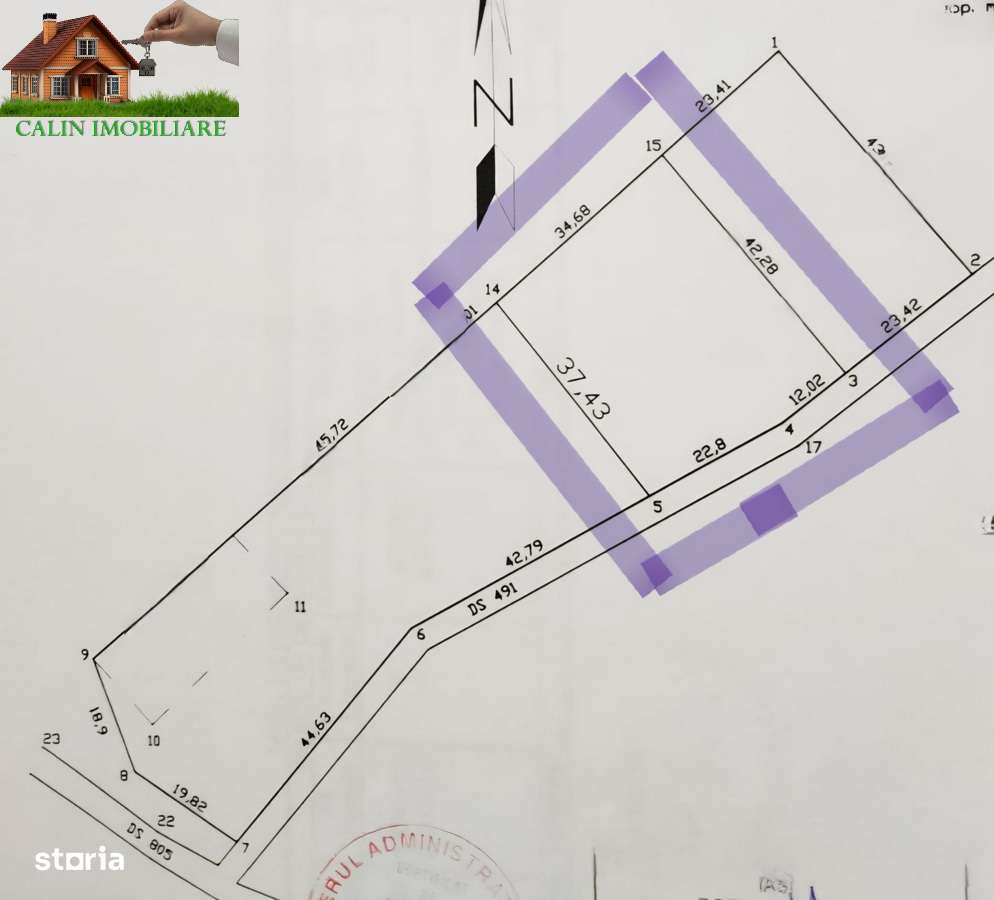 De vânzare teren intravilan – 1000 mp, Bârnova, județul Iași - Imagine principală: 2/4