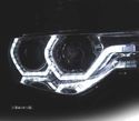 FARÓIS PARA BMW F30 F31 11-15 XENON AFS ANGEL EYES LED DRL CROMO - 3