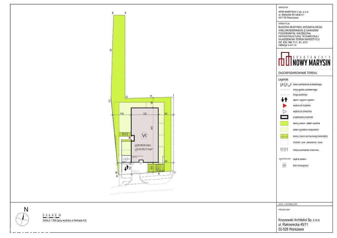 Mieszkanie 3-pok w Apartamenty Nowy Marysin V-4