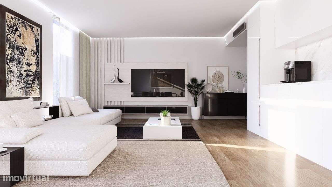 T2 Portimão Novo 2 frentes, varanda e terraço 2 lugares de garagem - Grande imagem: 3/48