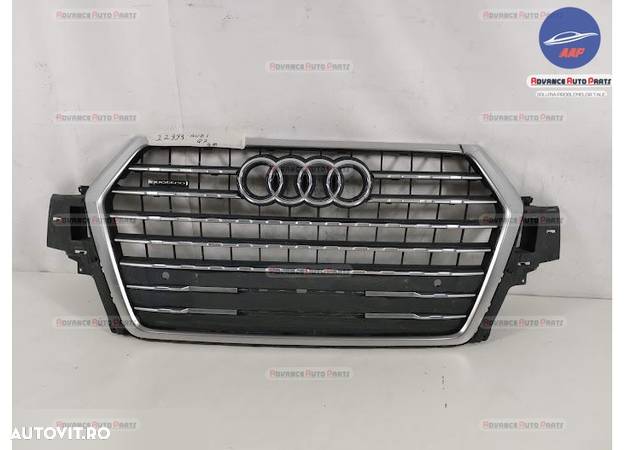 Suport Grila Centrala Radiator Audi Q7 4M 2015 2016 2017 2018 2019 originala cu senzori - 1