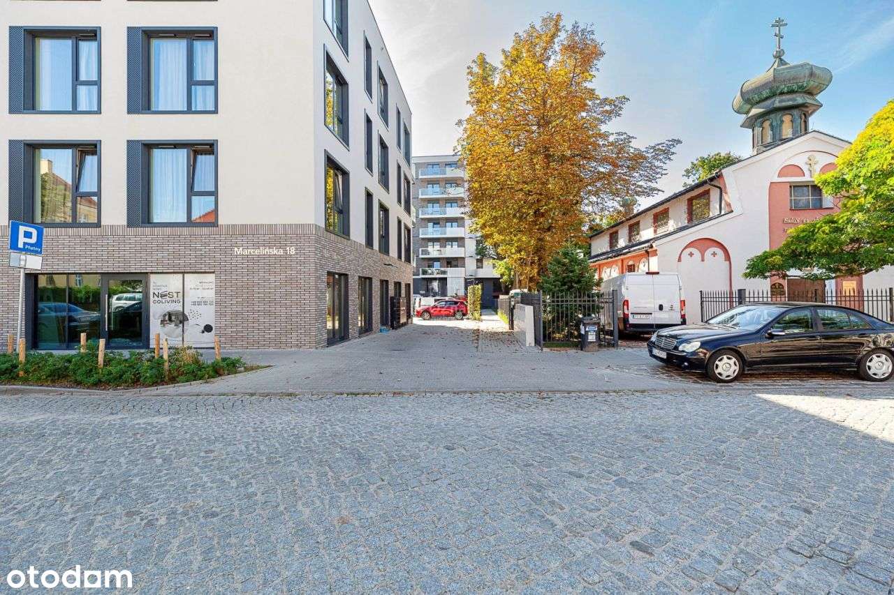 3 pok, duży balkon 13m2, Marcelińska 18-15