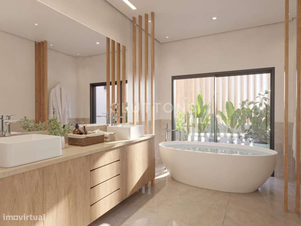 Moradia T4+1 contemporânea com piscina e jardim em Birre, Cascais-14