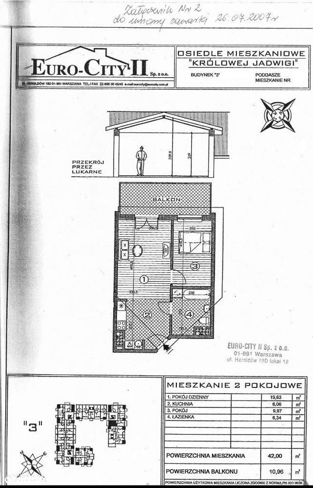 Mieszkanie z garażem i dużym balkonem -  Bielany, ZAREZERWOWANE - Pełny obrazek: 2/13