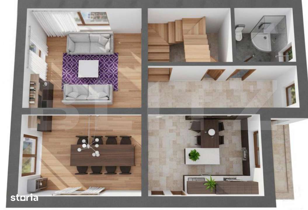 Casa P+1 compartimentare eficienta,ideala pt familie.Cartierul Izvor.1 - Imagine principală: 4/6