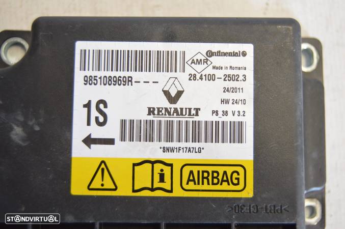 CENTRALINA ECU SENSOR AIRBAG CONTINENTAL 985108969R 985108969 RENAULT MEGANE III 3 MK3 COUPE FASE I 1 DZ0 1 1.5 DCI 105CV K9K832 K9K 832 - 4