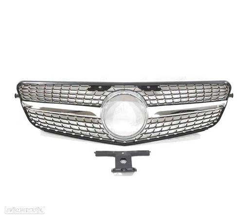 GRELHA FRONTAL DIAMANTE PARA MERCEDES C W204 07-14 - 3