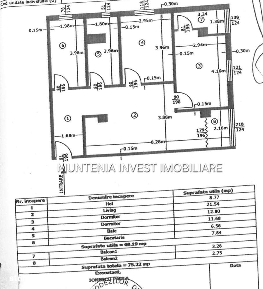 Ap. 3 camere et. 1, bloc 2008,mobilat si utilat, Zona Lidl Nord-15