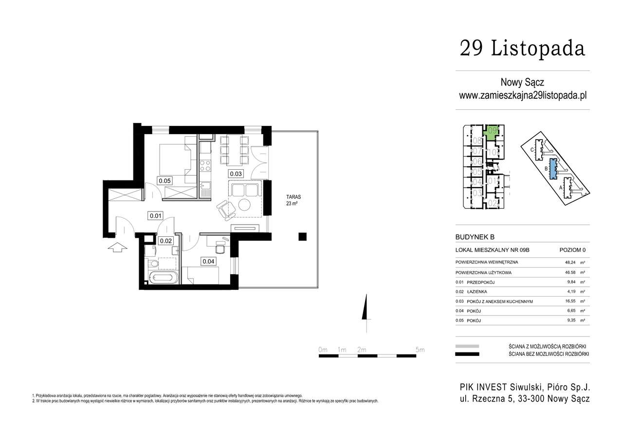 29 Listopada | mieszkanie B09 - Pełny obrazek: 2/8