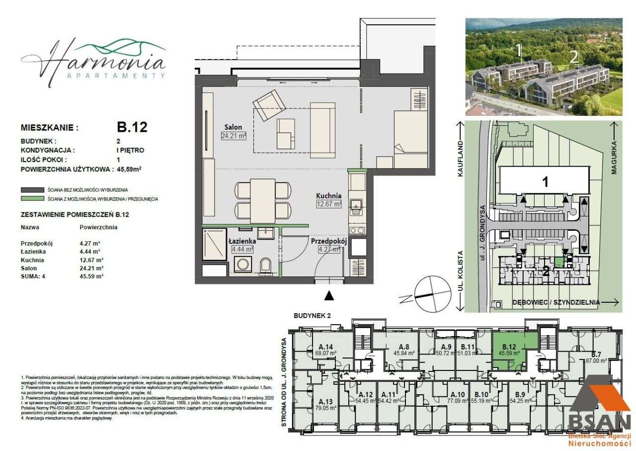 Apartament Typu Studio - Pow.Ok.45 Mkw.-2